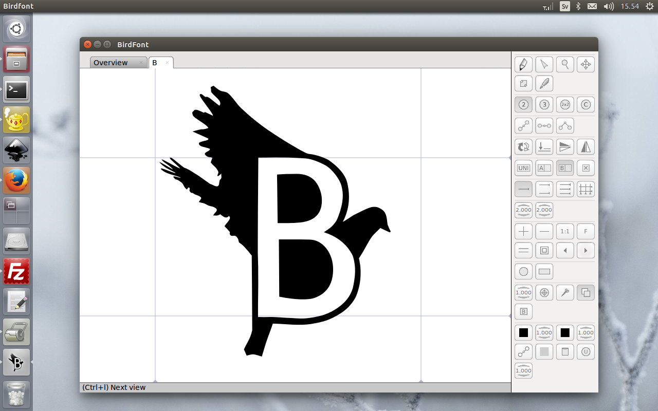 BirdFont is a free font editor that lets you create vector graphics and export TTF, EOT & SVG fonts.