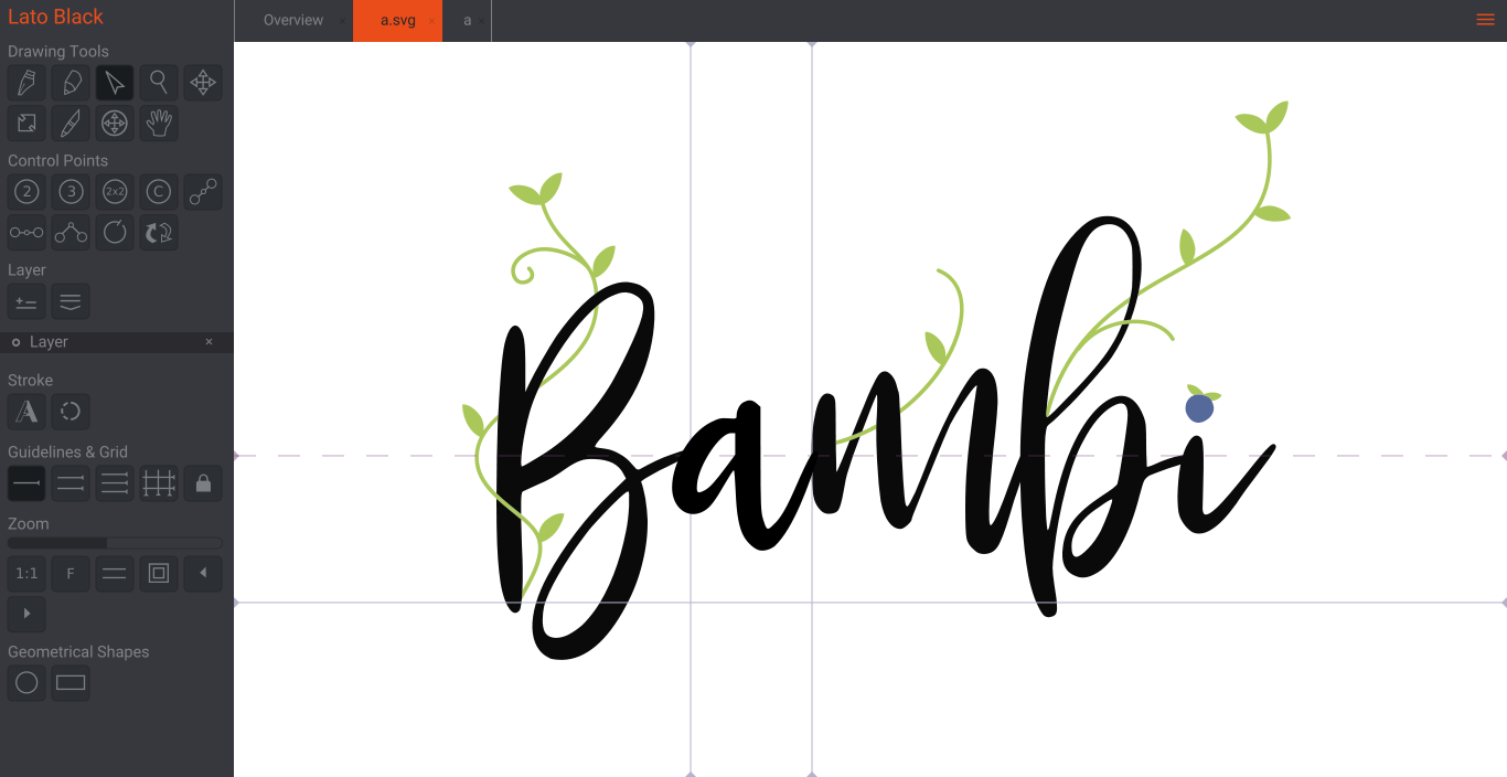 Birdfont A Free Font Editor For Ttf Otf Eot And Svg Fonts